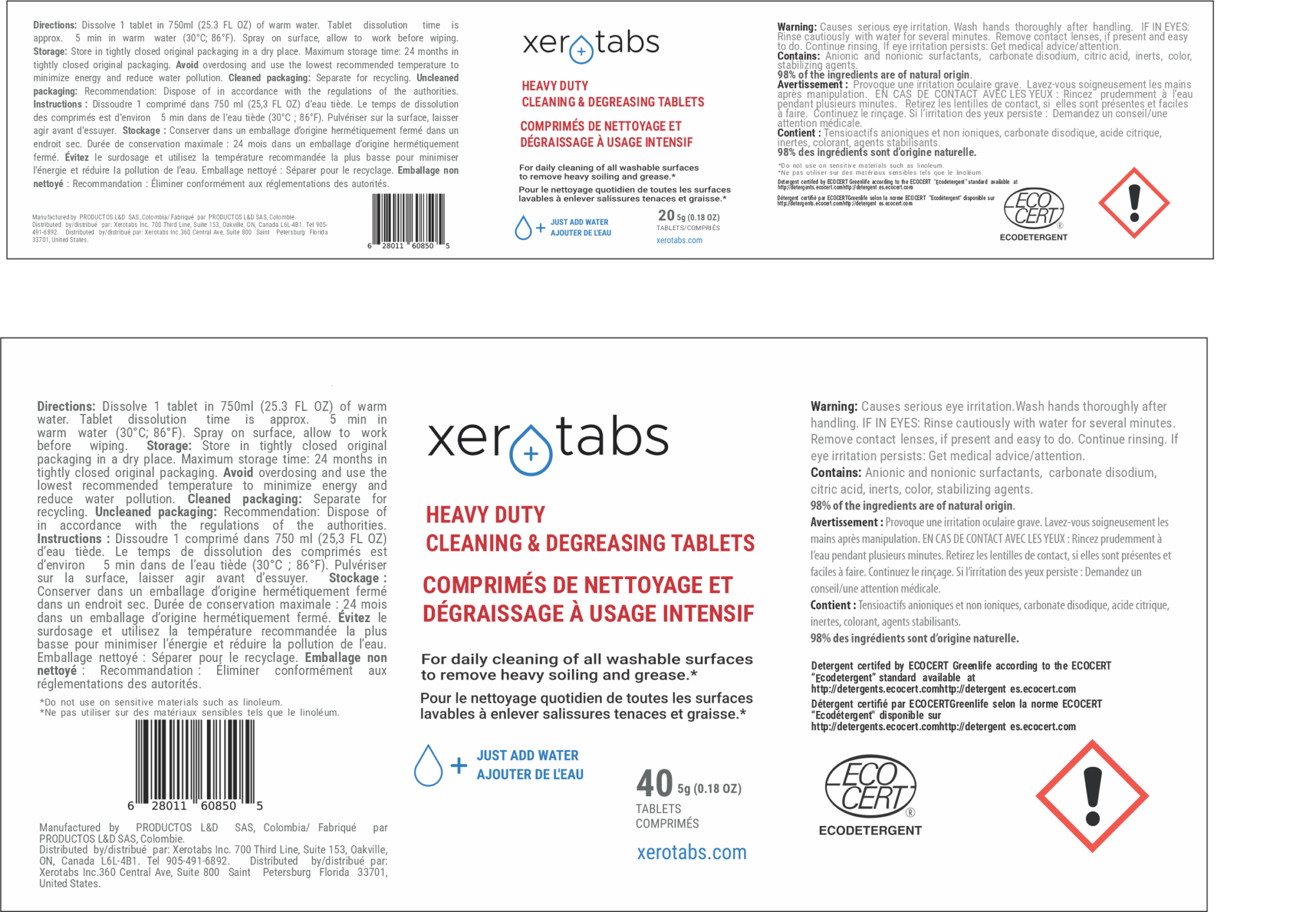 Heavy Duty Cleaning & Degreasing Tablets